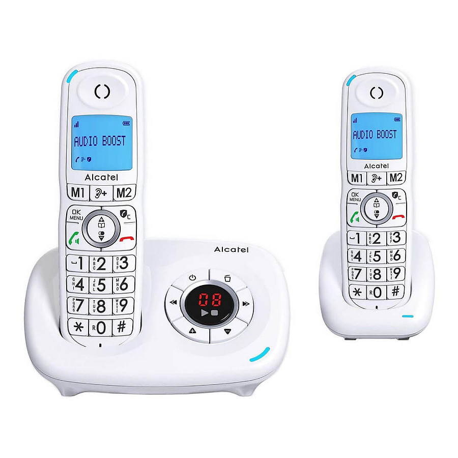 Téléphone fixe sans fil Alcatel XL585 Voice Duo Blanc
