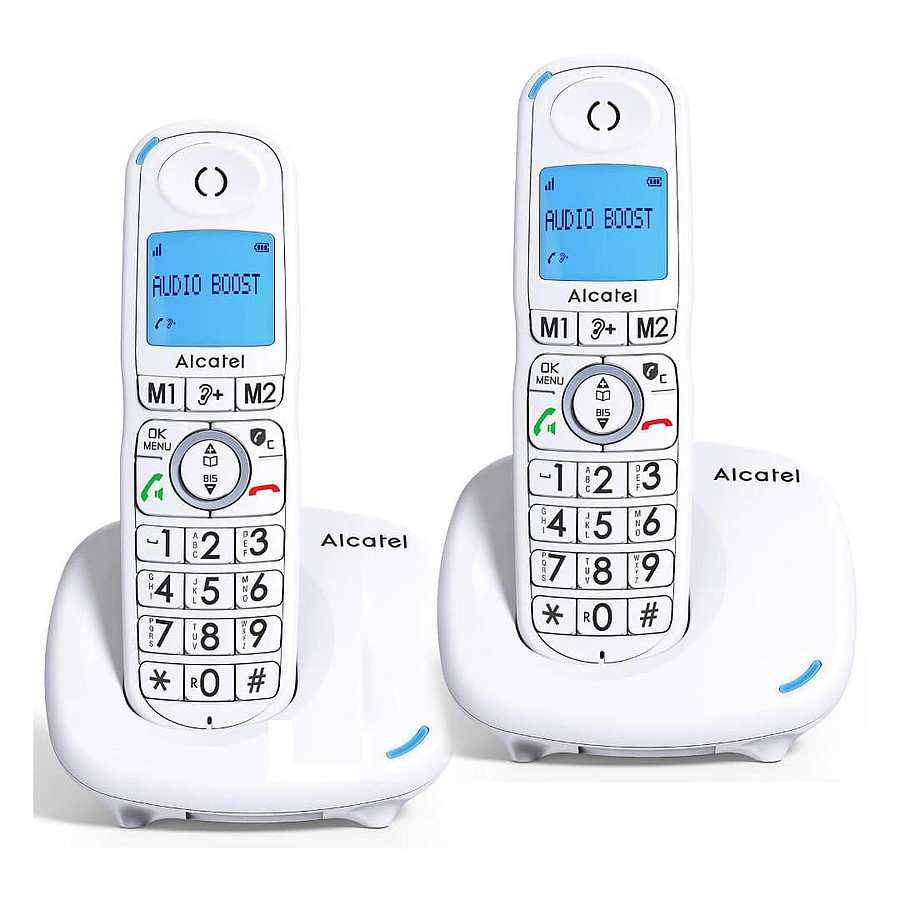 Téléphone fixe sans fil Alcatel XL585 Duo Blanc