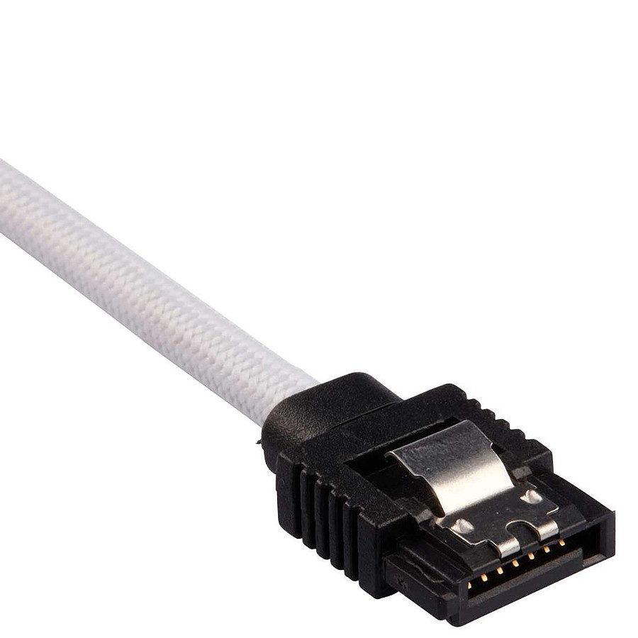 Câble Serial ATA Corsair Câble SATA gainé Premium (blanc) - 30 cm