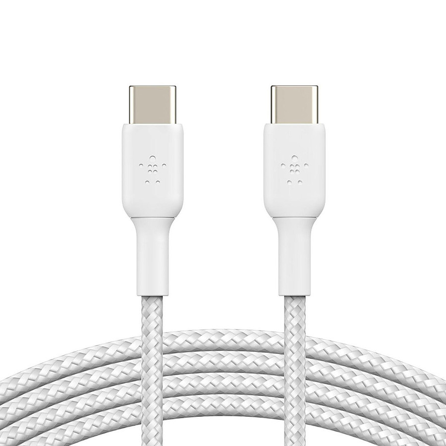 Adaptateurs et câbles Câble USB-C vers USB-C (blanc) - 1 m