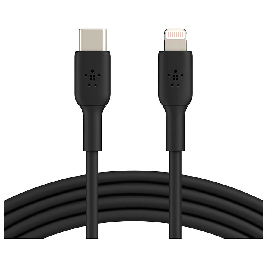 Adaptateurs et câbles Câble USB-C vers Lightning MFI (noir) - 1 m