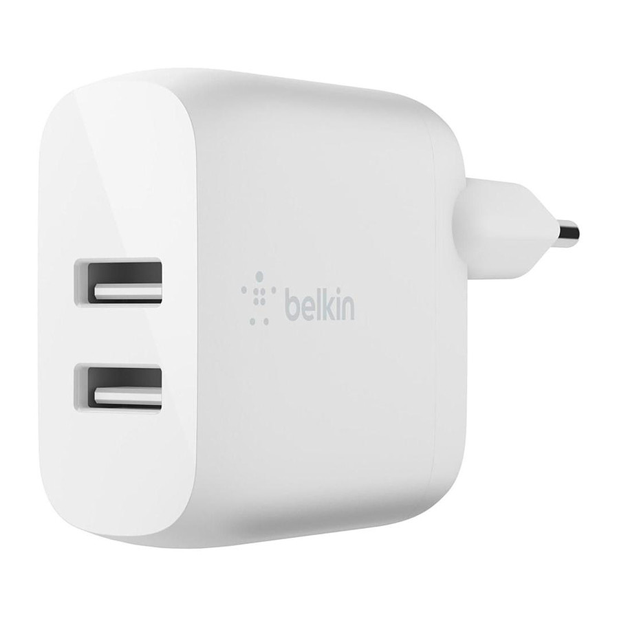 Chargeur Belkin chargeur secteur double - USB A - 24W