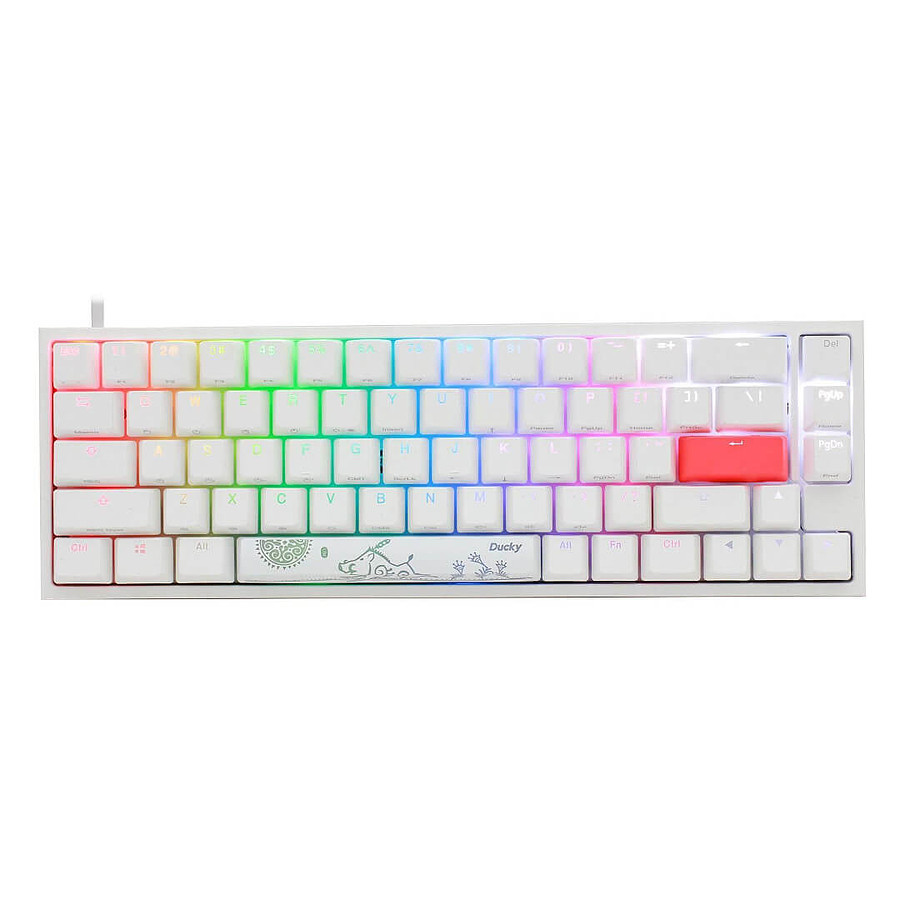 Ducky One 2 Mini RGB Blanc - Achat Clavier Gamer Compact