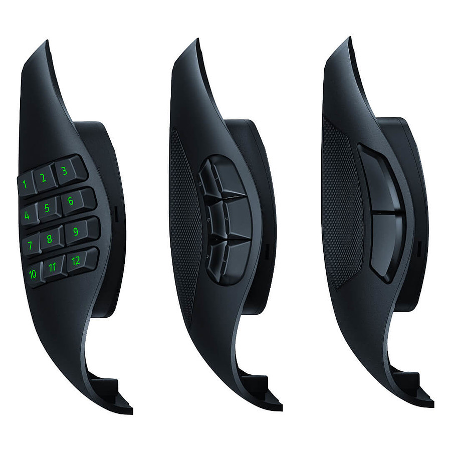 Souris Corsair NIGHTSABRE WIRELESS RGB - Souris - droitiers et gauchers -  optique - 11 boutons - sans fil - Bluetooth, 2.4 GHz - récepteur sans fil  USB