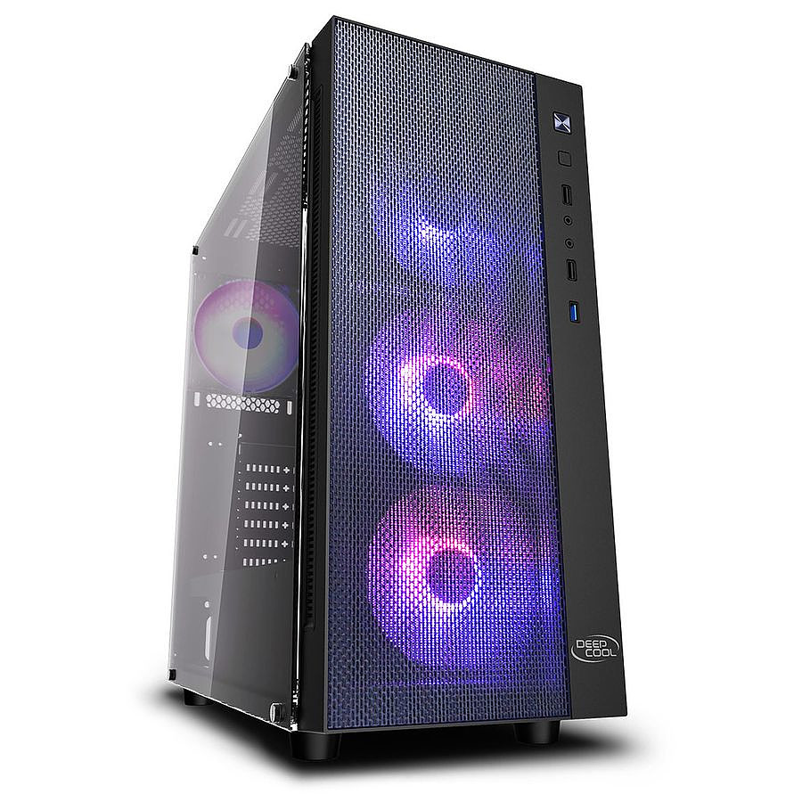 Boîtier PC DeepCool GamerStorm Matrexx 55 Mesh ADD-RGB 4F - Noir