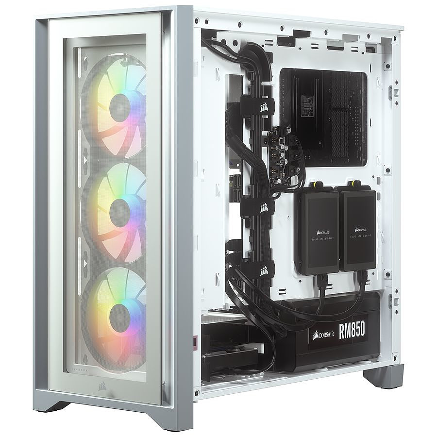 Test : CORSAIR iCUE 4000X RGB, trois ventilateurs RGB préinstallés