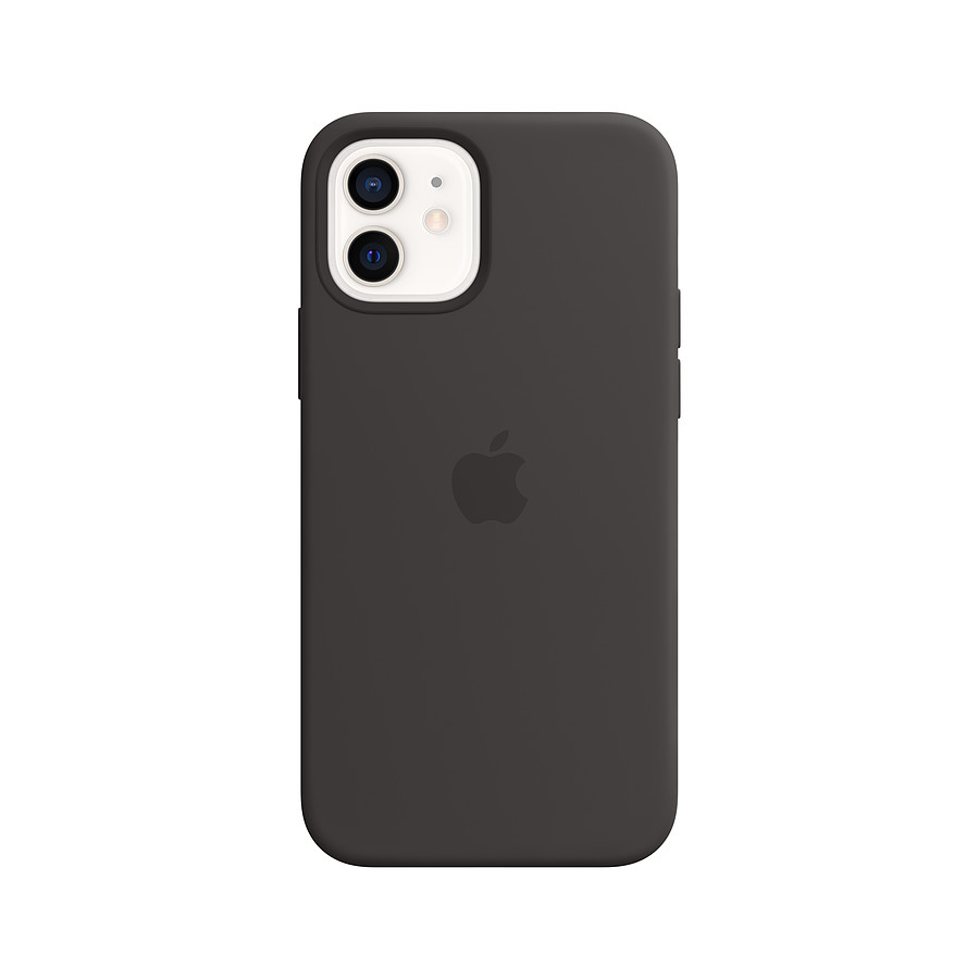 Coque et housse Apple Coque en silicone avec MagSafe pour iPhone 12 / 12 Pro - Noir