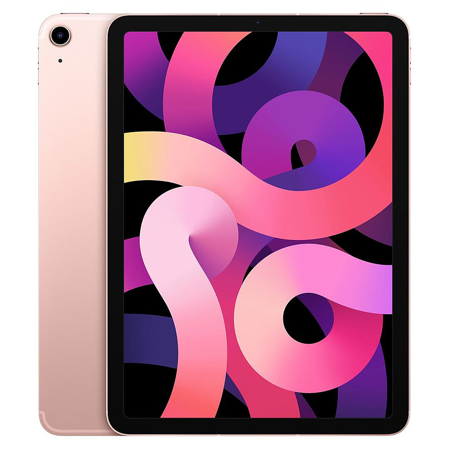 Tablette reconditionnée Apple iPad Air 2020 10,9 pouces Wi-Fi + Cellular - 64 Go - Or rose (4 ème génération) · Reconditionné