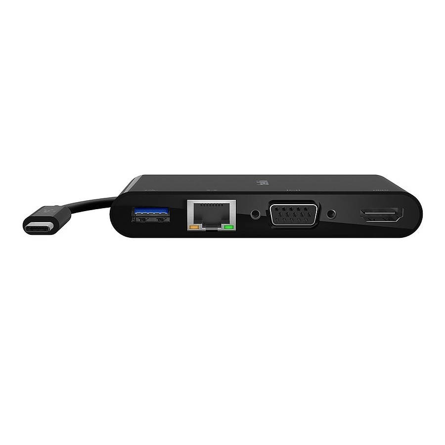 Câble USB Belkin Station d'acueil USB-C avec 1x HDMI 4K, 1x VGA, RJ45 et 100 W