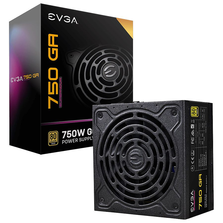 Alimentation PC EVGA SuperNOVA 750 GA - Gold - Occasion