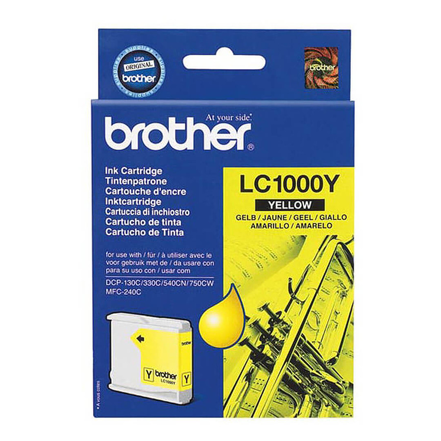 Cartouche d'encre Brother LC1000 - Jaune