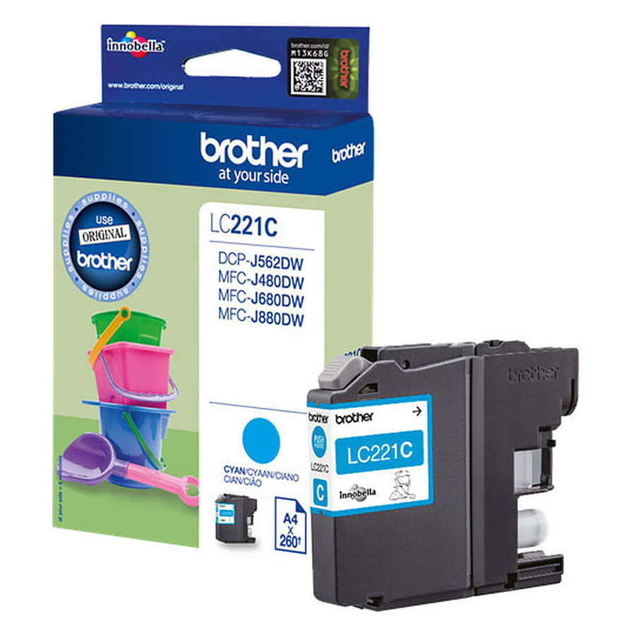 Cartouche d'encre Brother LC221 - Cyan