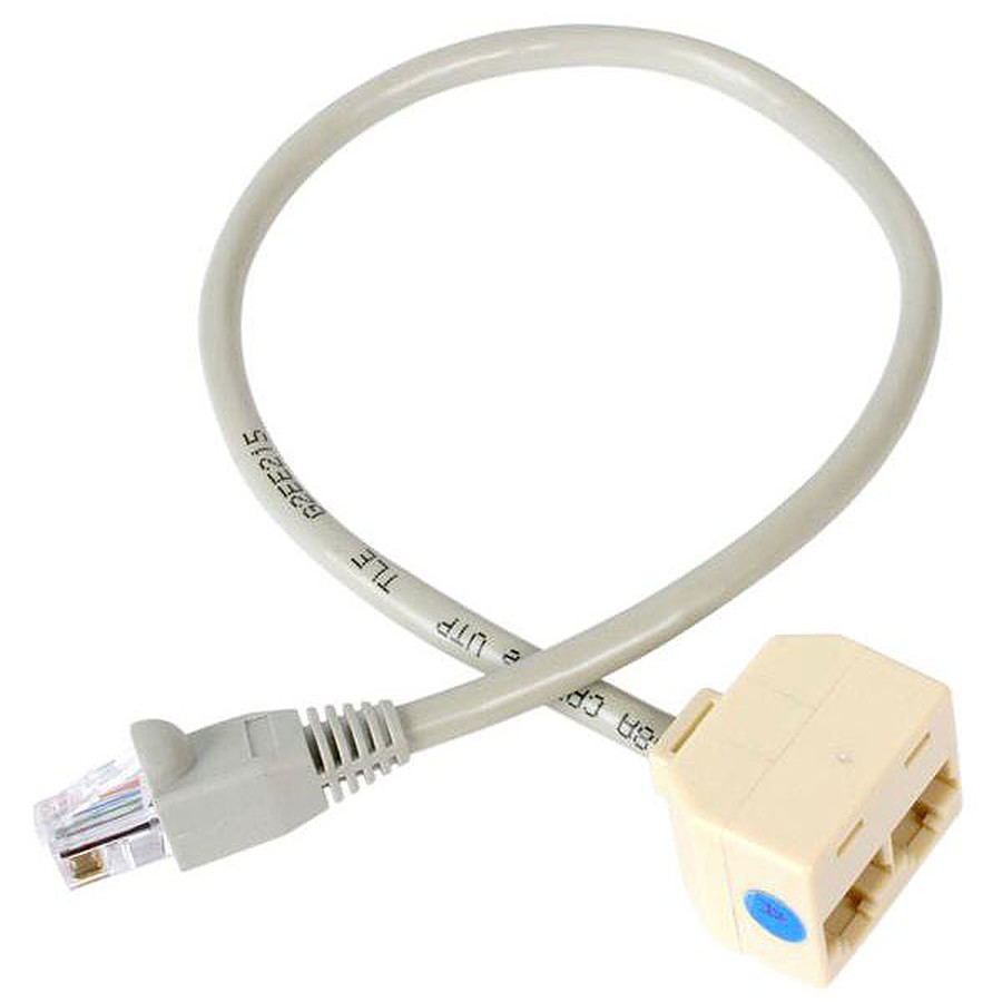 StarTech.com Câble répartiteur, adaptateur Ethernet 1x RJ45 (mâle