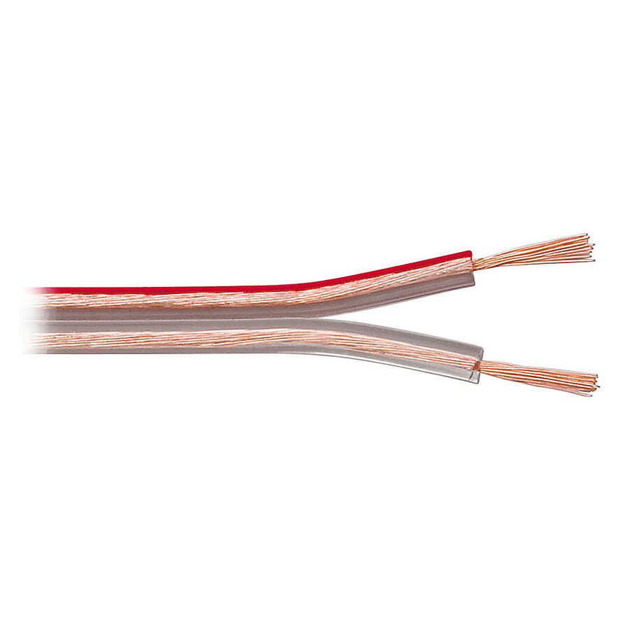 Câble d'enceintes Câble Haut-Parleur 0.75 mm² en cuivre OFC - rouleau de 10 m