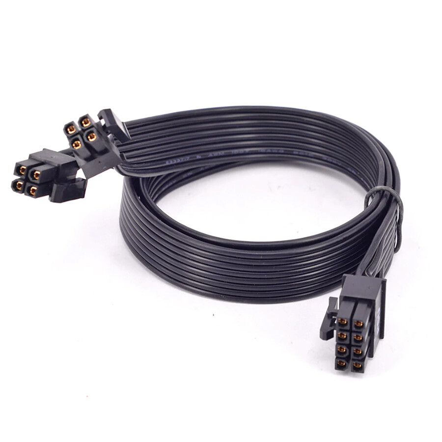 Câble d'alimentation Seasonic Câble Adaptateur d'alimentation ATX 8 pin vers 4 + 4 pin