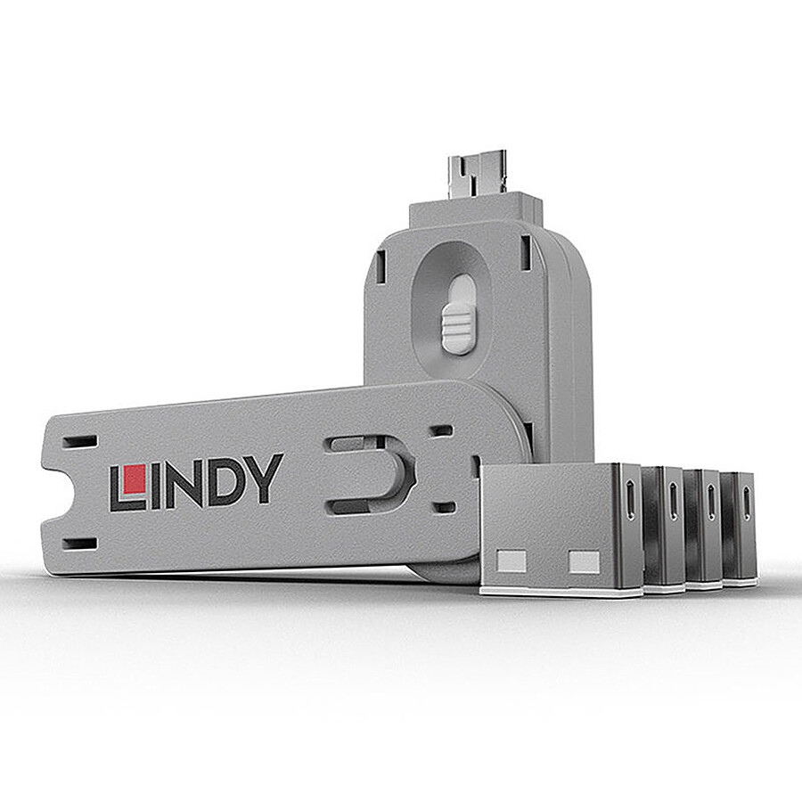 Câble USB Lindy Kit de blocage pour ports USB-A