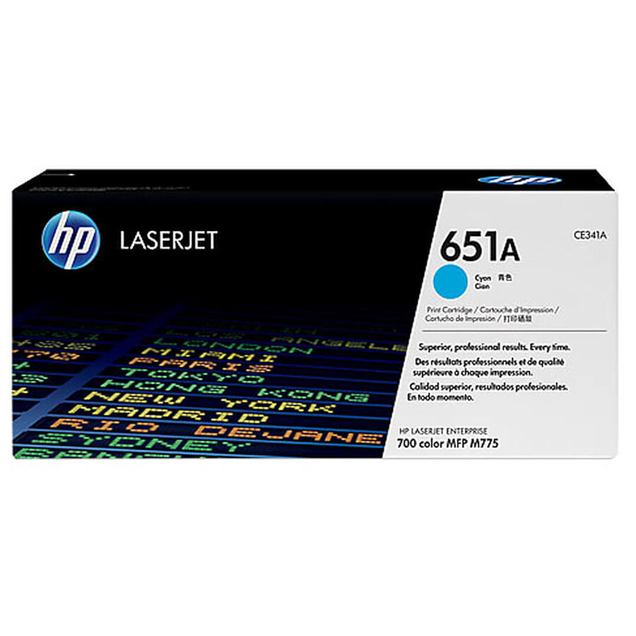 Toner HP 651A (CE341A) - Cyan