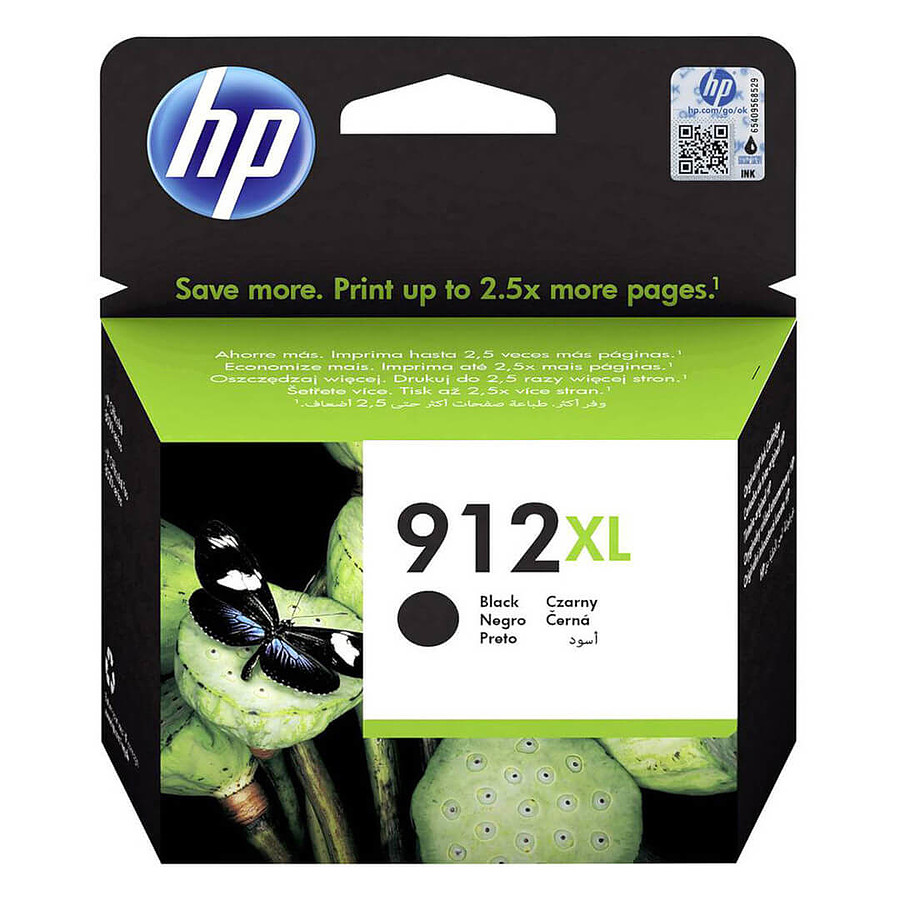 Cartouche HP 912XL (3YL84AE) noir - cartouche d'encre de marque HP