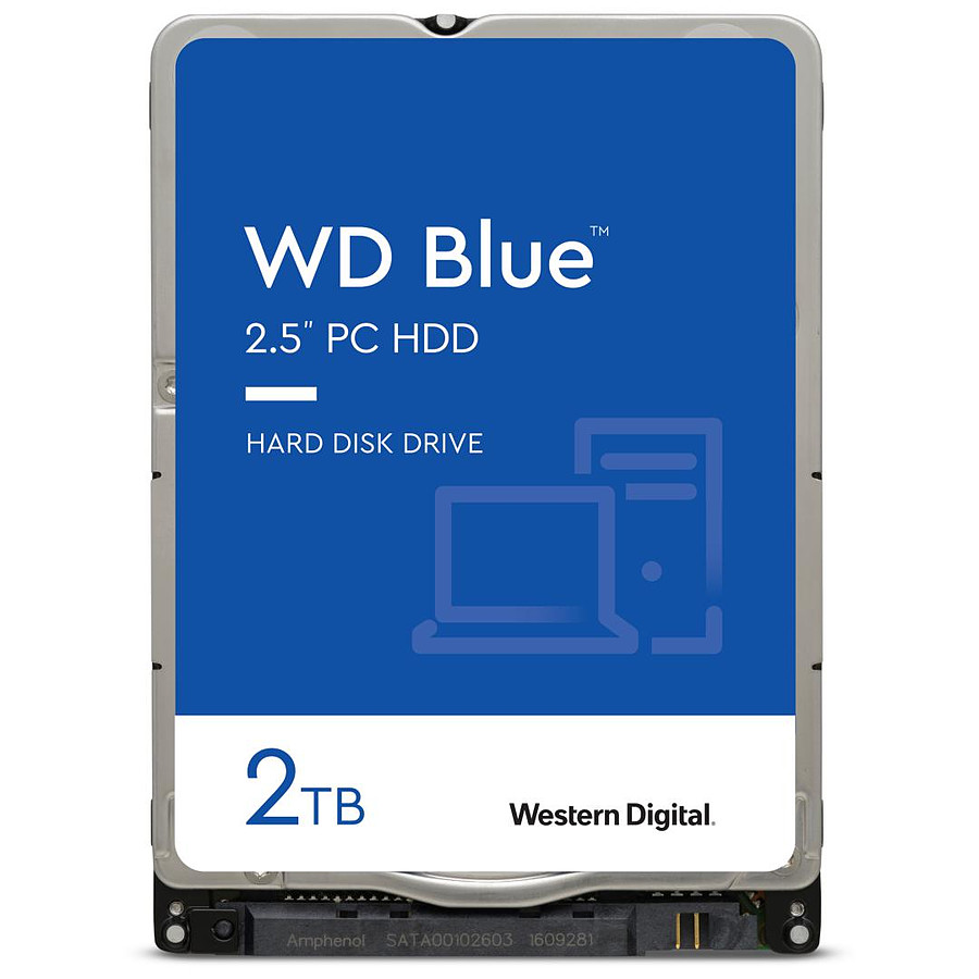 Disque dur interne Western Digital WD Blue Mobile - 2 To - 128 Mo