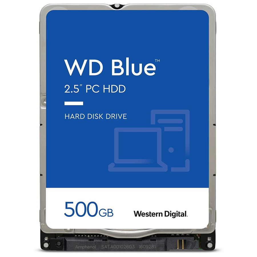 Disque dur interne Western Digital WD Blue Mobile - 500 Go - 128 Mo