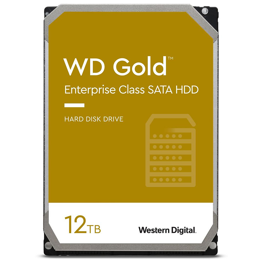 Disque dur interne Western Digital WD Gold - 12 To - 256 Mo