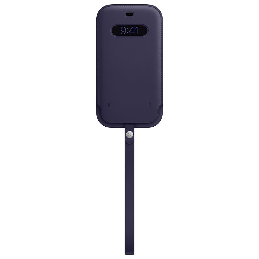 Coque et housse Apple Housse en cuir avec MagSafe pour iPhone 12 Pro Max - Violet profond