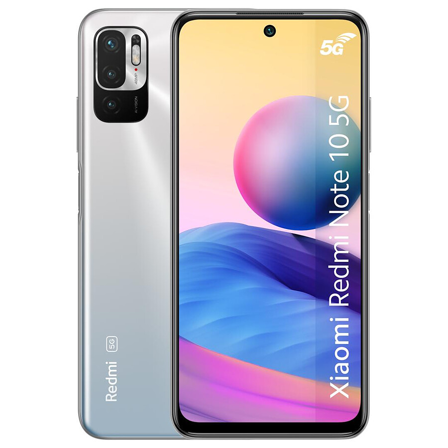 Smartphone reconditionné Xiaomi Redmi Note 10 5G (argent) - 128 Go · Reconditionné