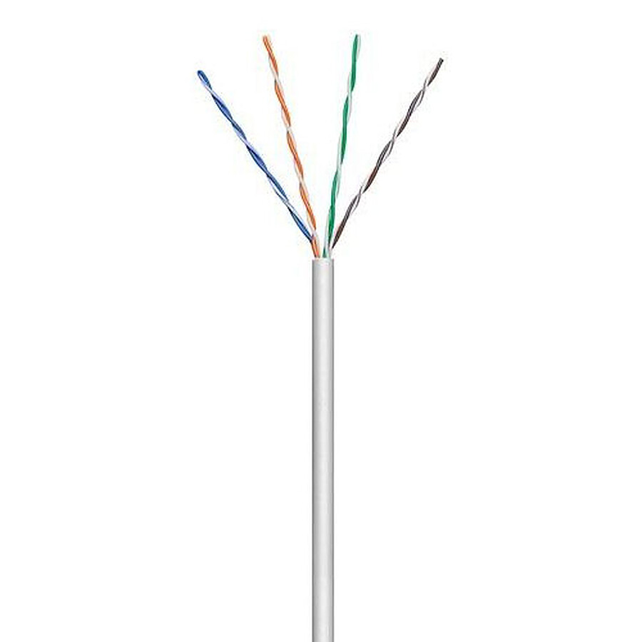 Goobay câble réseau catégorie 5e U/UTP - 100 m - Rouleau RJ45 Goobay ...