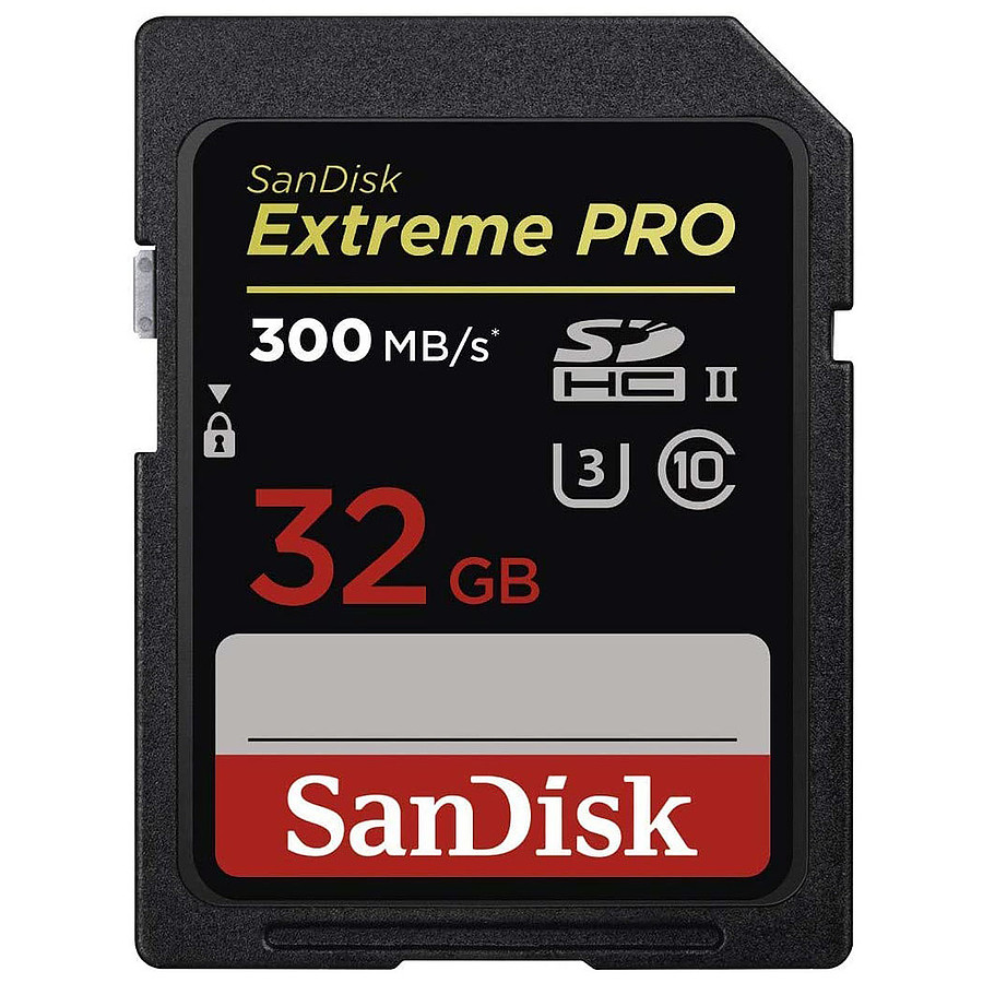 SanDisk Extreme PRO UHS-II U3 32 Go - Carte mémoire Sandisk sur