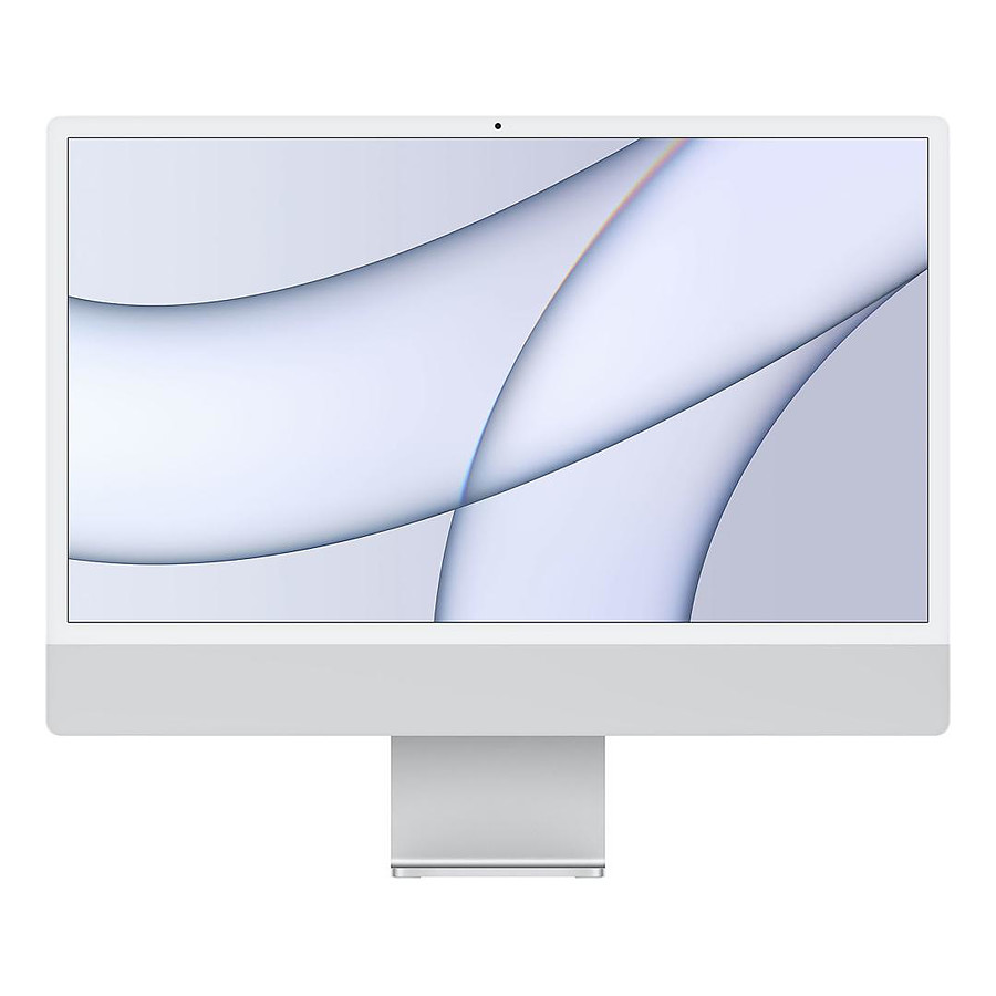 Mac et iMac Apple iMac (2021) 24" 256 Go Argent (MGTF3FN/A-M1-8/8-MKPN)