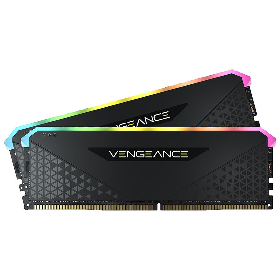 Corsair Vengeance RGB Pro SL Blanche - 4 x 8 Go (32 Go) - DDR4 3200 MHz -  CL16 - Mémoire Corsair sur