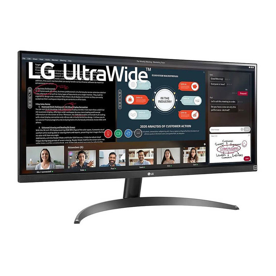 LG UltraWide 34WP500 Ecran PC 34'' UWFHD - Dalle IPS - 5ms - 75Hz