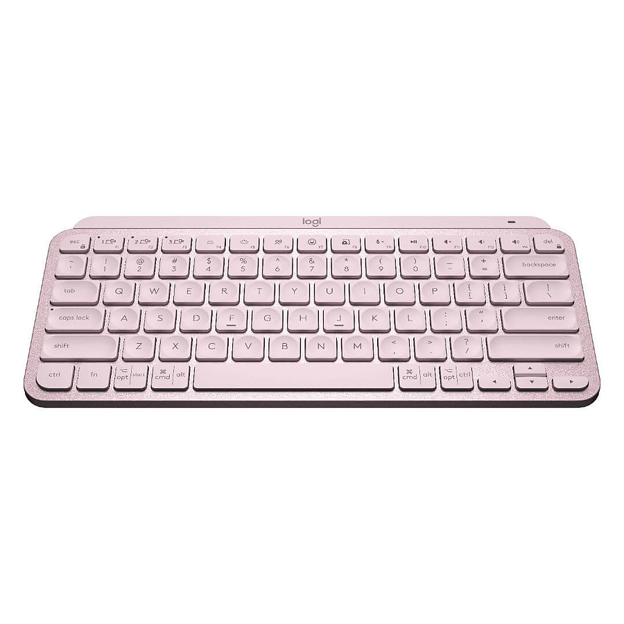 LOGITECH MX Keys Mini Rose Clavier sans fil Compact, Bluetooth AZERTY - PC  / MAC - Android (920-010484) avec Quadrimedia