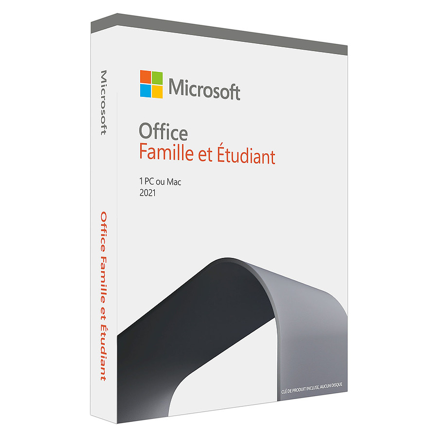 Logiciel bureautique Microsoft Office Famille et Etudiant 2021 (Europe)