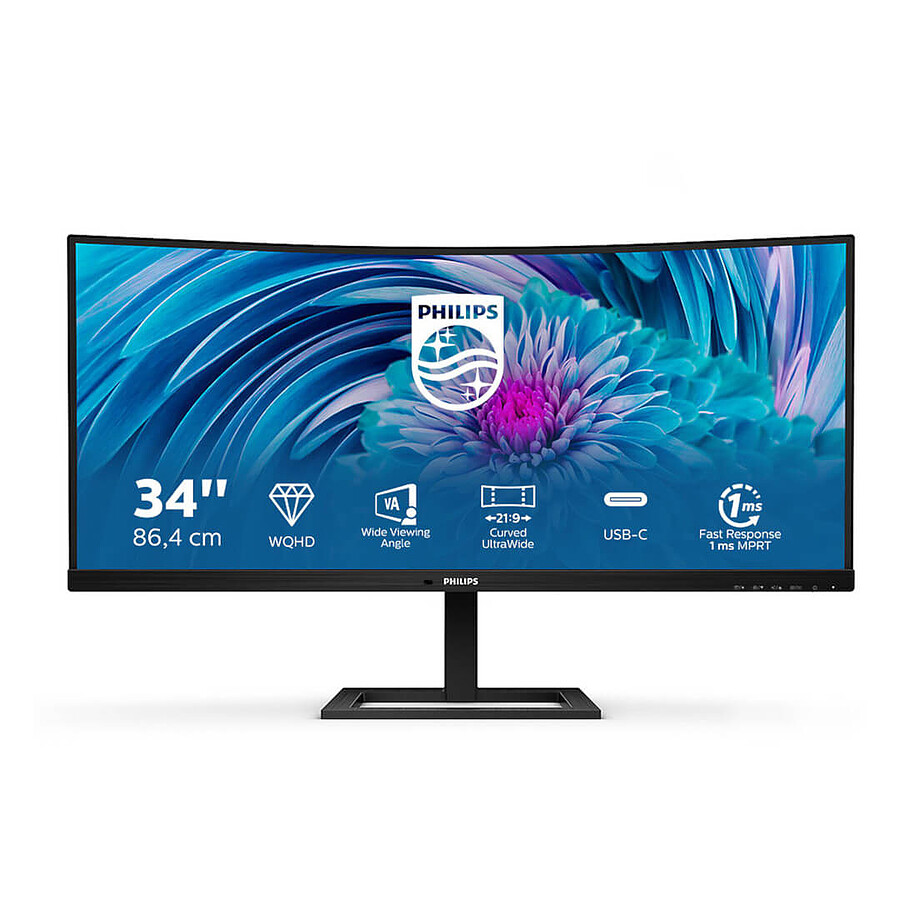 Écran Incurvé Cu34P2A 86 Cm (34 Pouces) (Hdmi, Displayport, Hub