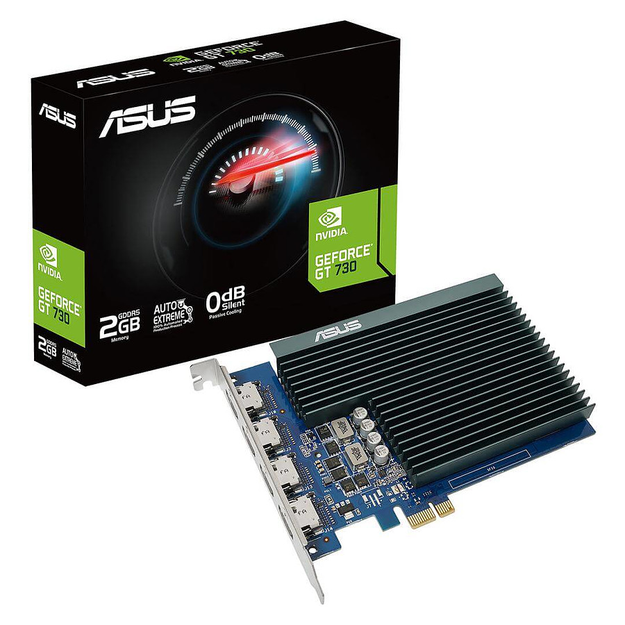 Carte graphique Asus GeForce GT 730 2 Go (GT730-4H-SL-2GD5)
