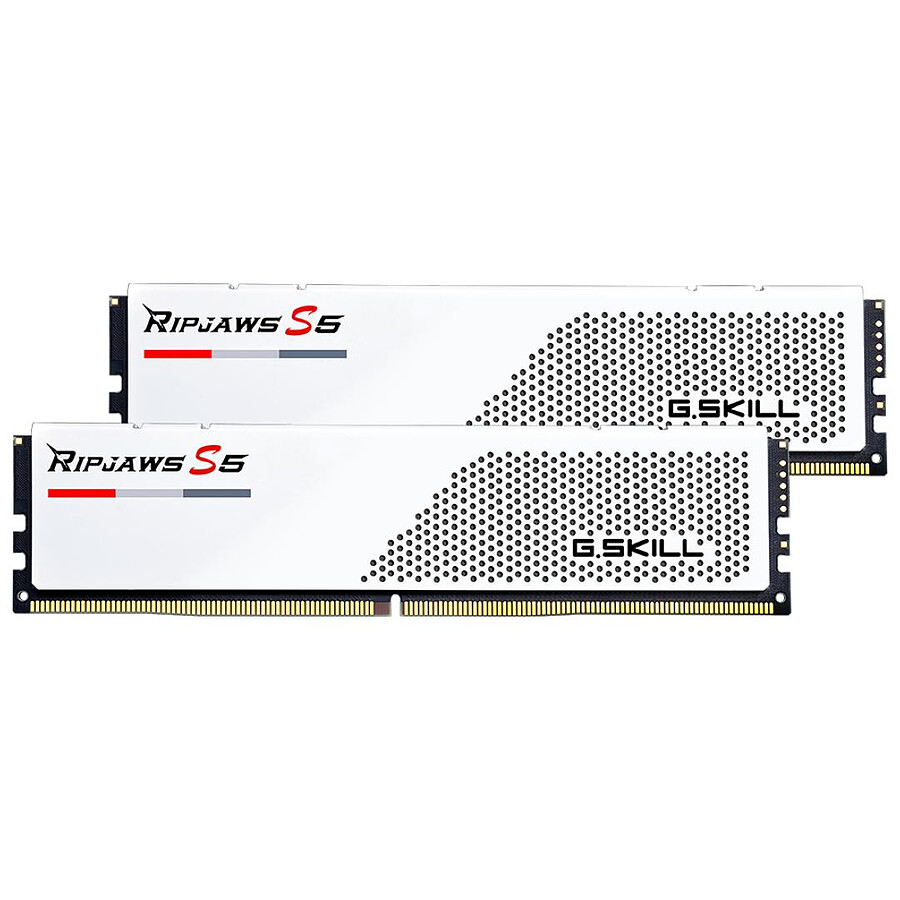 Mémoire G.Skill Ripjaws S5 White - 2 x 16 Go (32 Go) - DDR5 5600 MHz - CL30