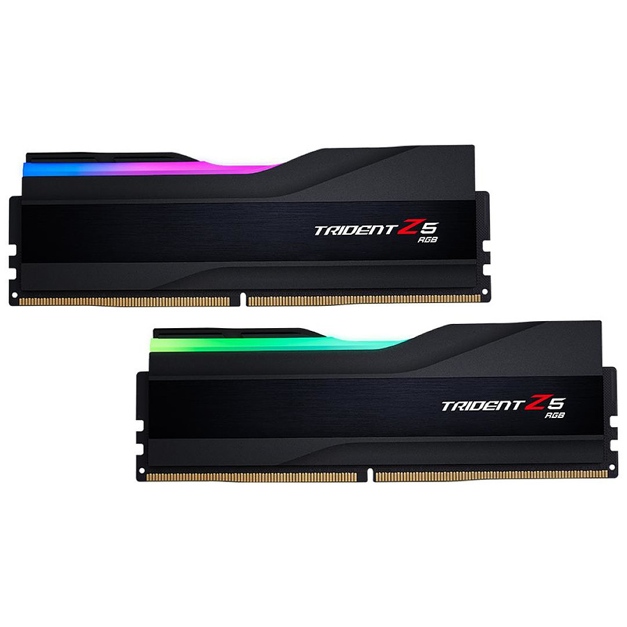 Mémoire G.Skill Trident Z5 RGB Black - 2 x 32 Go (64 Go) - DDR5 6000 MHz - CL30