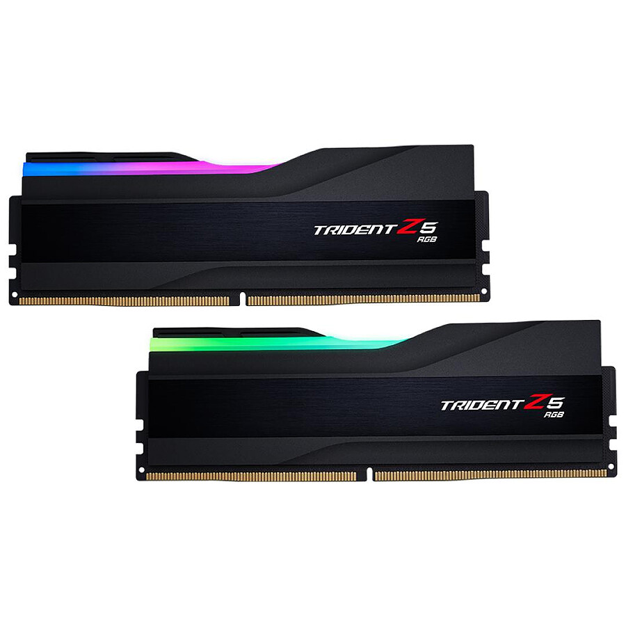 Mémoire G.Skill Trident Z5 RGB Black - 2 x 32 Go (64 Go) - DDR5 5600 MHz - CL36