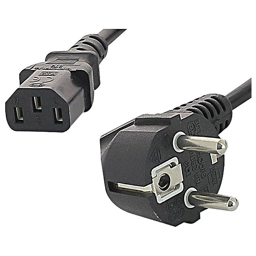 Câble d'alimentation pour PC, moniteur et onduleur - 1.8 m - Câble Secteur  FSP sur