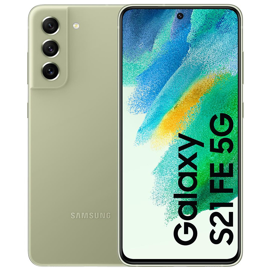 Smartphone reconditionné Samsung Galaxy S21 FE 5G (Olive) - 128 Go - 6 Go · Reconditionné