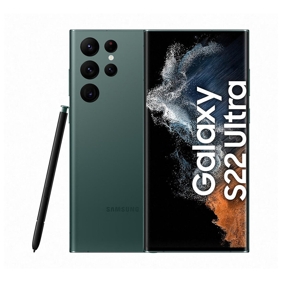 Smartphone reconditionné Samsung Galaxy S22 Ultra 5G (Vert) - 256 Go - 12 Go · Reconditionné
