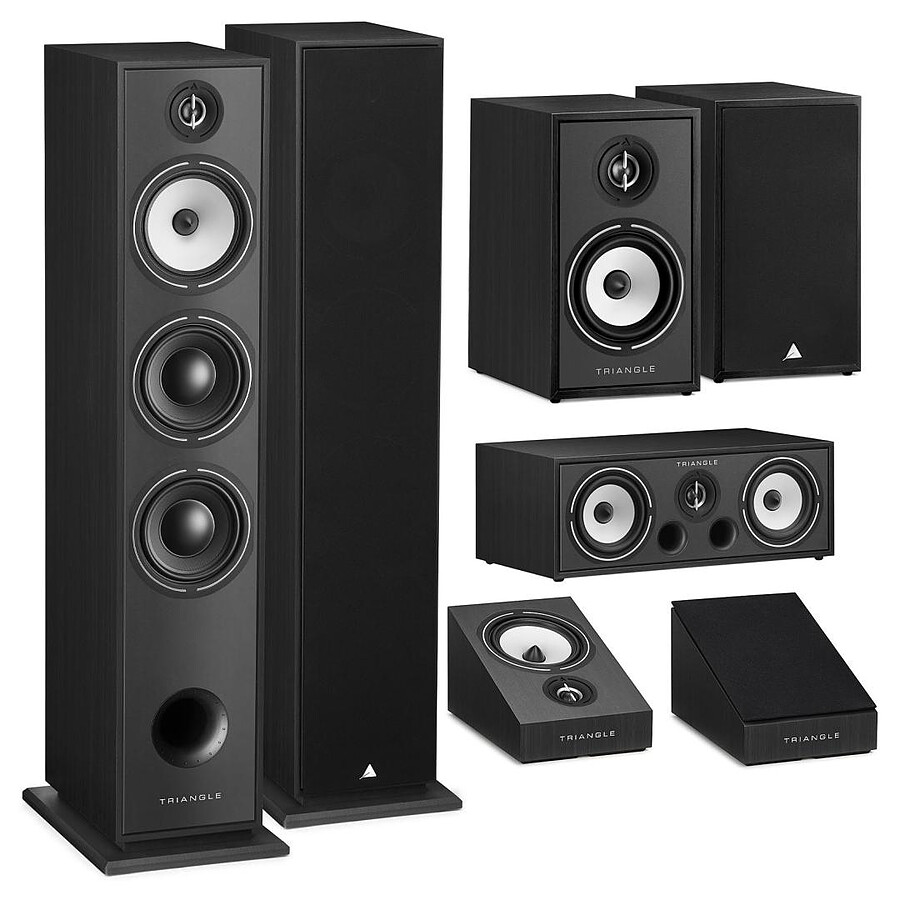 Enceintes HiFi / Home-Cinéma Triangle Pack Borea BR08 Noir 5.0.2