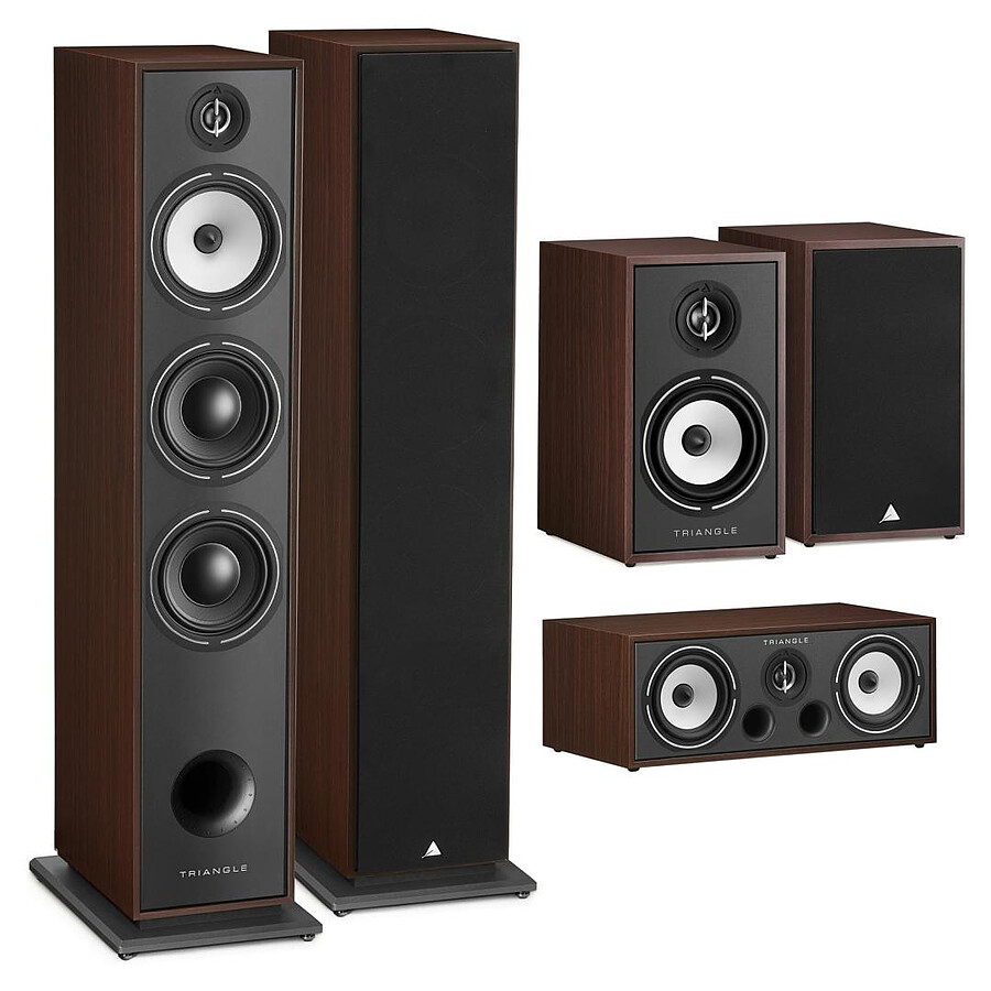 Enceintes HiFi / Home-Cinéma Triangle Pack Borea BR08 Noyer 5.0