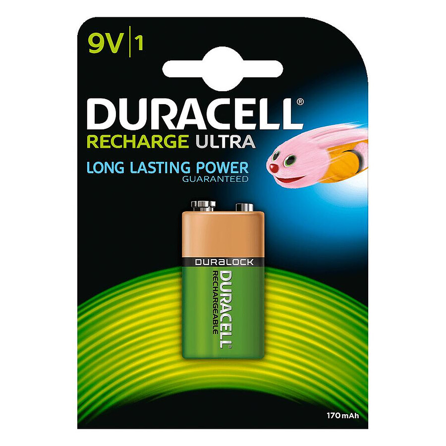Duracell Recharge Ultra 9V 170 mAh (par 1) - Pile et chargeur