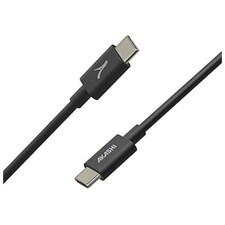 Câble USB Akashi Câble Eco USB-C vers USB-C Noir - 1 m