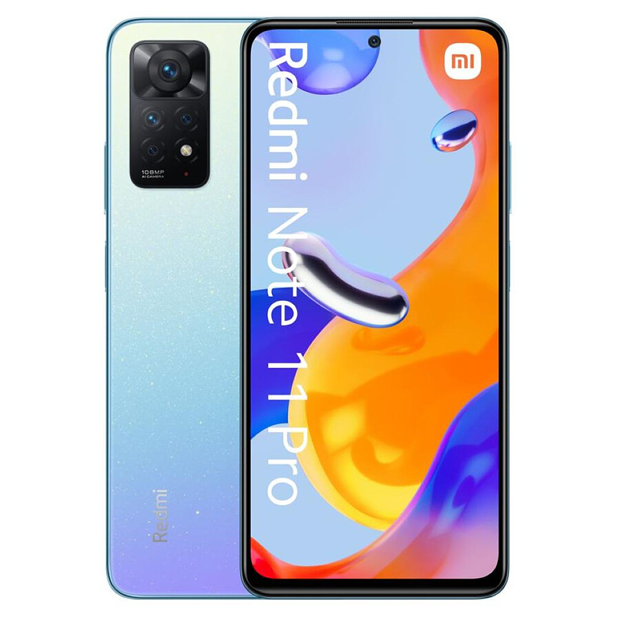 Smartphone reconditionné Xiaomi Redmi Note 11 Pro (bleu) - 128 Go · Reconditionné