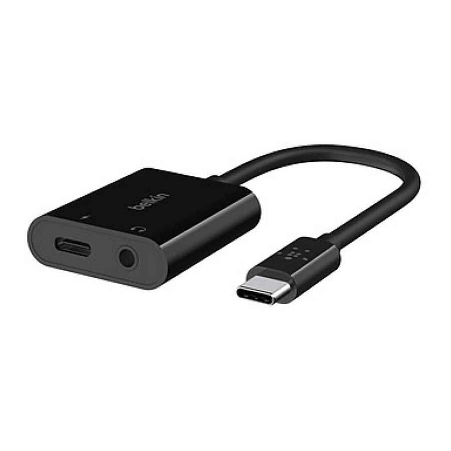 Adaptateurs et câbles Belkin Adaptateur USB-C vers Jack et USB-C pour charge