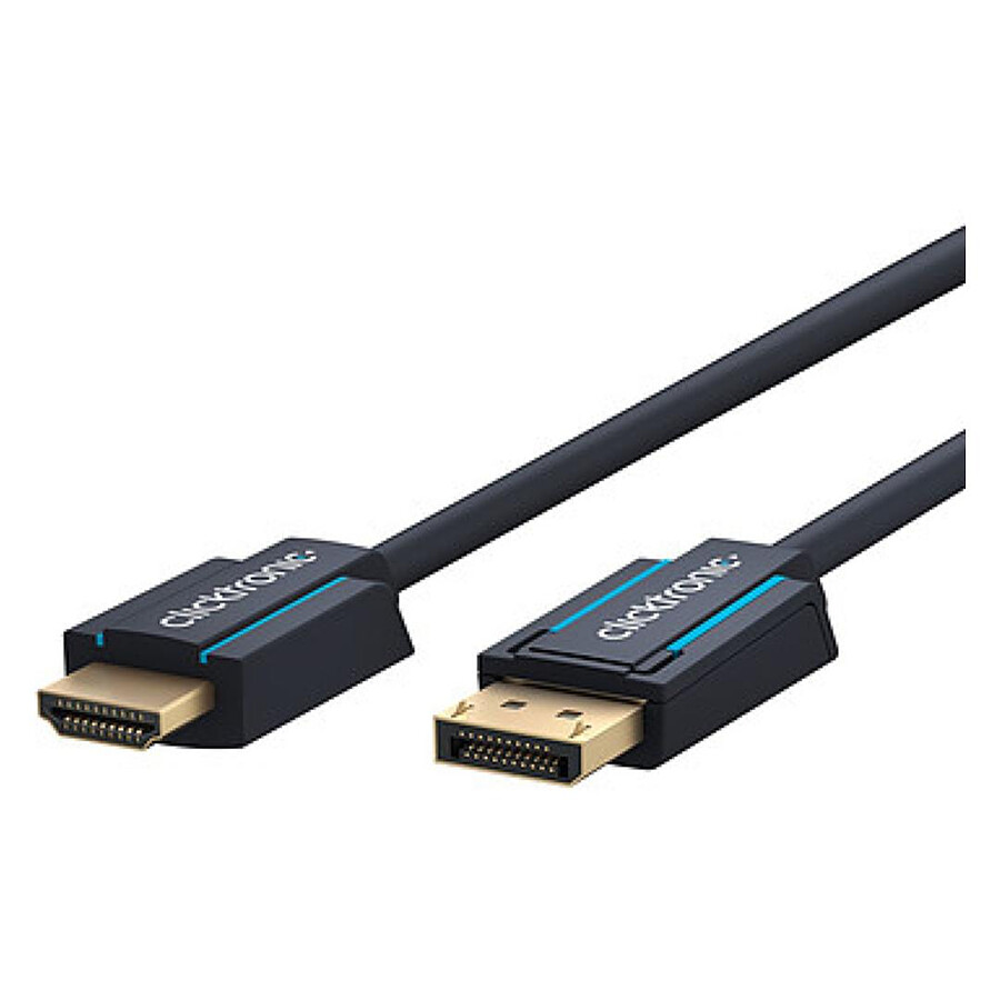 Câble HDMI Clicktronic câble adaptateur actif DisplayPort / HDMI 2.0  - 1 m