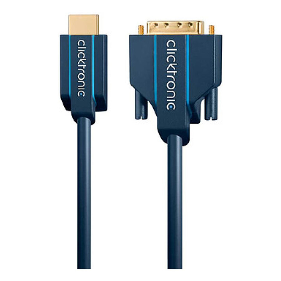 Câble HDMI Clicktronic câble HDMI / DVI - 1 m